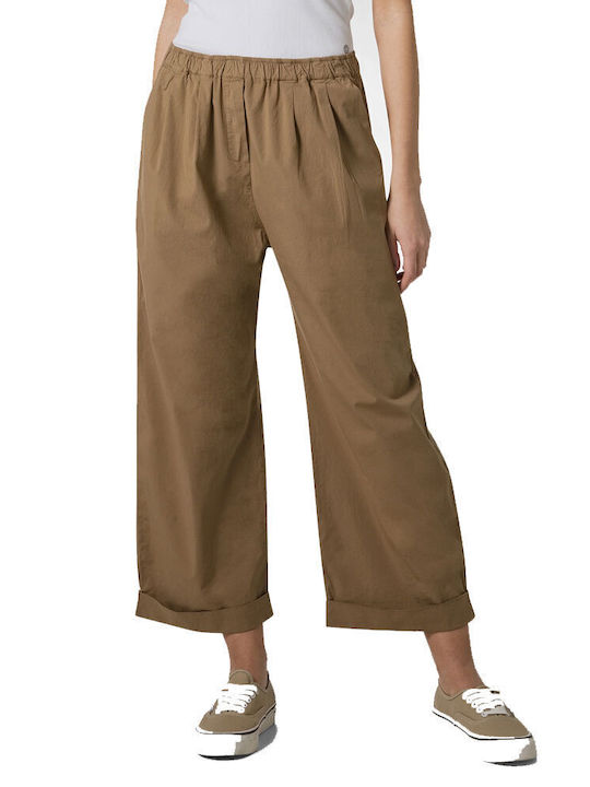 Deha Women's Fabric Trousers Almond Brown
