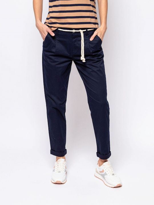 Heavy Tools Pantaloni de damă Tesatura Pantaloni Navy