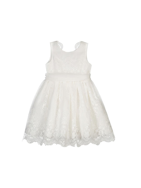 Abel & Lula Abel Lula Kids Dress Ecru