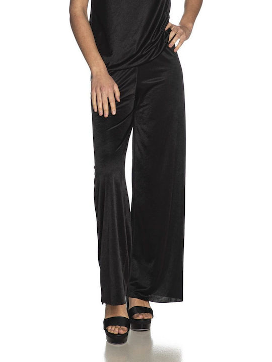 Femei Din material textil Pantaloni cu elastic Neagră
