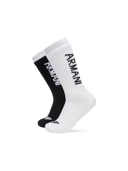 Armani Exchange Socks White-Black 2 Pack