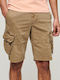 Ovin Core Ανδρική Βερμούδα Cargo Tan Khaki
