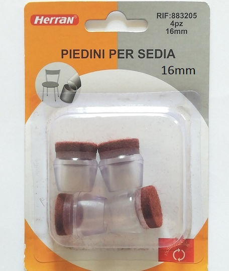 Herran Τσοχάκια Στρογγυλά με Διάμετρο 16mm 4τμχ 883205 Herran Τσοχάκια Στρογγυλά με Διάμετρο 16mm 4τμχ 883205