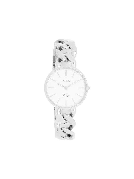 Oozoo Vintage Uhr mit Silber Metallarmband