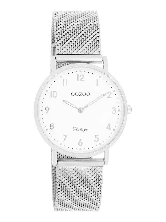 Oozoo Vintage Women's Watch with Silver Metal B...