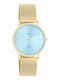 Oozoo Vintage Women's Watch with Gold Metal Bracelet