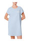 Triumph Sommer Baumwolle Damen Nachthemd Fairy Blue Ndk 02 X