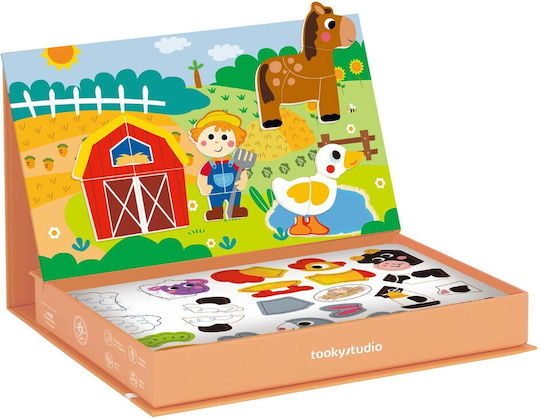 Tooky Toys Μαγνητικό Παιχνίδι Κατασκευών Φάρμα για Παιδιά 3+ Ετών