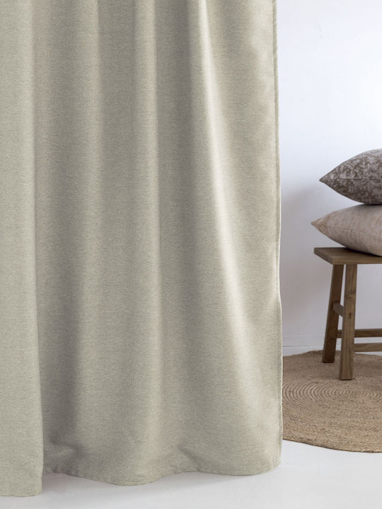 Palamaiki Curtain with Grommet Cress Ecru 140x2...
