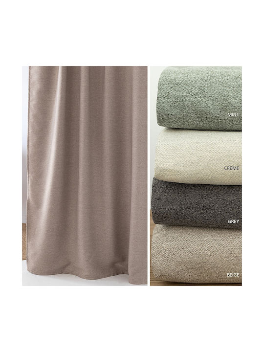 Palamaiki Curtain with Grommet Cress Gray 140x260cm