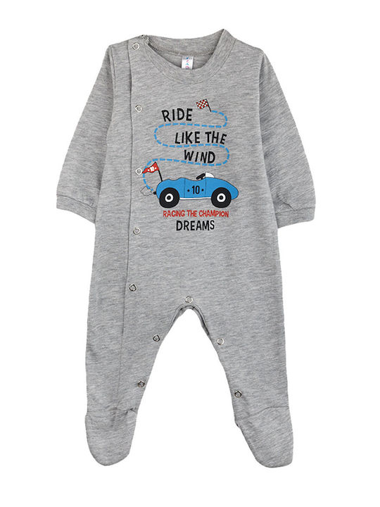 Joyce Baby-Strampler Grau Melange