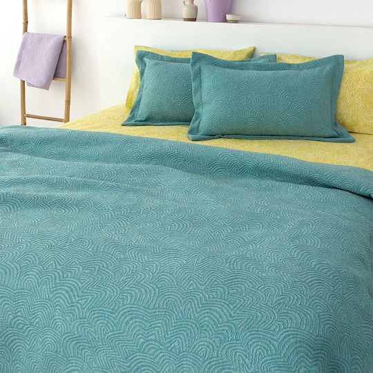 Palamaiki Adel Pique Blanket Double 230x260cm Petrol