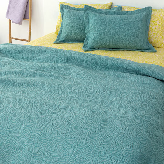 Palamaiki Adel Single Blanket 170x260cm Petrol Blue