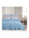 Das Home 0489 Blanket 100% cotton Single 160x240cm. Blue