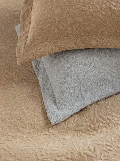 Palamaiki Alina Σετ Μαξιλαροθήκες Oxford Gold 50x70εκ.