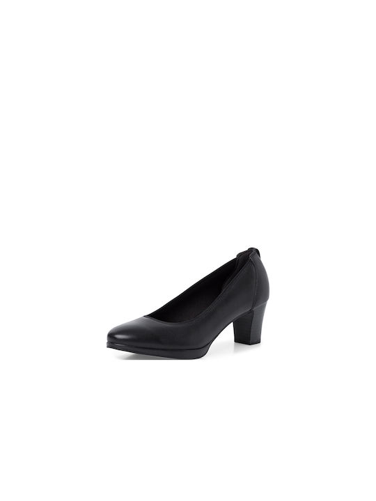 Tamaris Leather Black Medium Heels