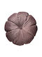 Das Home Sofa-Kissen 0264 aus Samt Braun 45x45cm