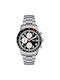 Fossil Sport Watch Chronograph Battery with Silver Metal Bracelet