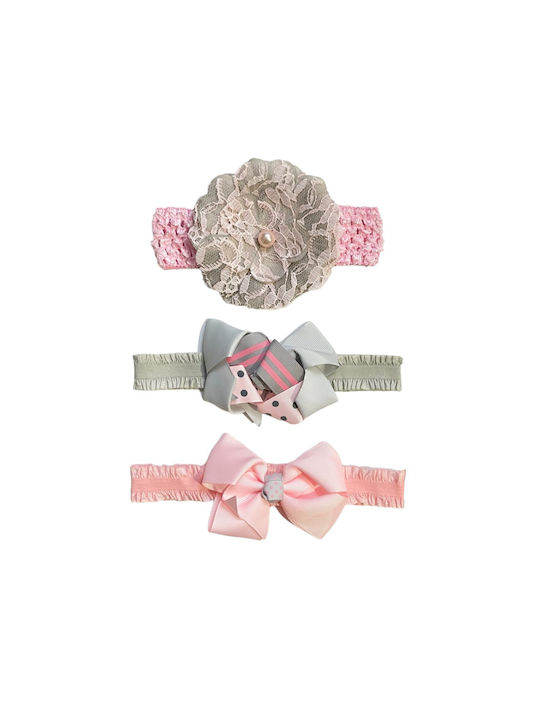 Love Baby Headband Set Pink 1pc