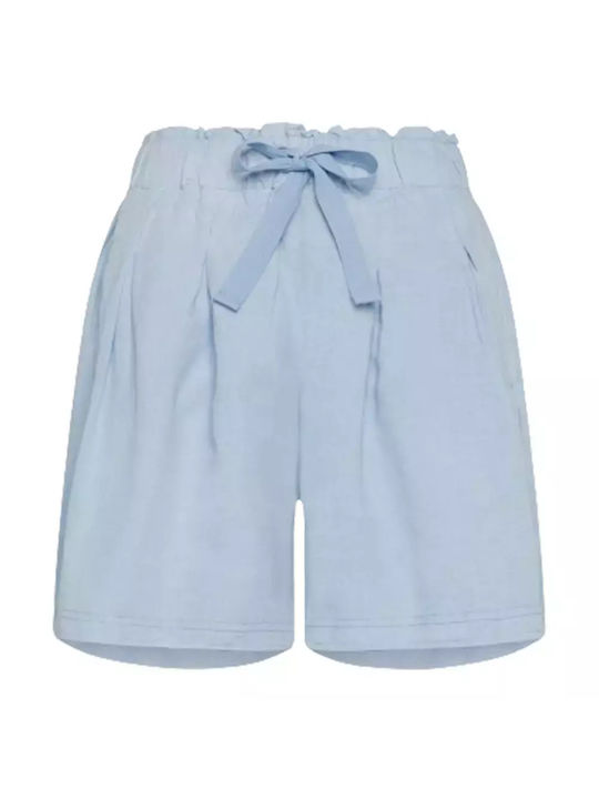 Deha Women's Linen Shorts Sky Blue