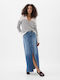 Denim Maxi Skirt Blue