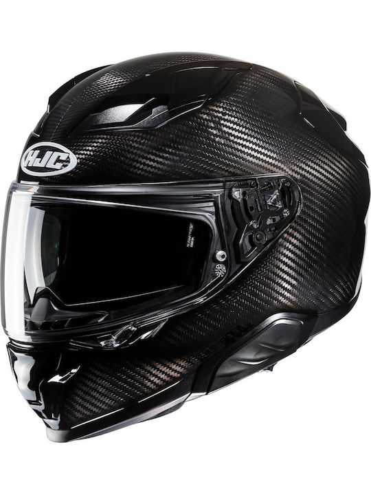 HJC F71 Carbon Solid Black Motorcycle Helmet Fu...