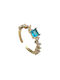 Copper ring Bo1365 Gold Blue