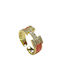 Copper ring M3001 - Gold Orange