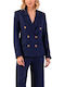 Derpouli Women's Blazer Blue