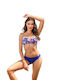 Etna Padded Underwire Bikini Set Bra & Slip Bottom Blue