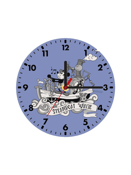 Koupakoupa Kinder Wanduhr Mickey Hölzernes 20εκ.