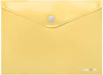 Coolpack Folder with Button for Paper A4 Yellow