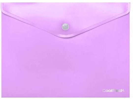 Coolpack Dosar cu Buton pentru Hârtie A4 Violet