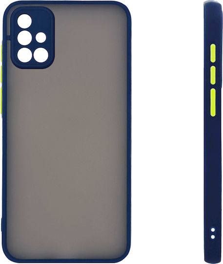 Sonique Color Button Stoßstange Silikon / Kunststoff Blau (Galaxy A71)