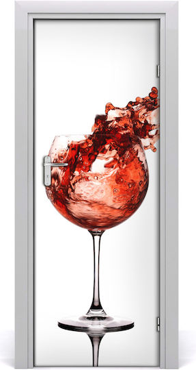 Autocolant Decorativ Sticlă Wine Glass 1buc 75x205buc Tulup