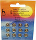 Pony сребърен Sewing Supply 12pcs