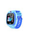 Kinder Smartwatch mit GPS und Kautschuk/Plastik Armband Blau