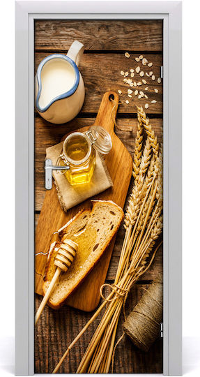 Διακοσμητικό Αυτοκόλλητο Πόρτας Breakfast 1τμχ 75x205εκ. Tulup