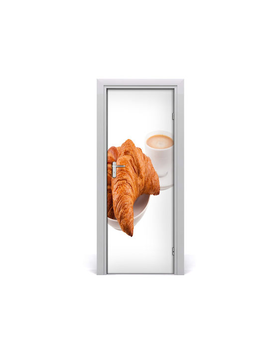 Decorative Sticker Door Breakfast 1pcs 75x205cm Tulup