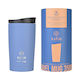 Estia Travel Mug Save The Aegean Recyclable Thermos Stainless Steel BPA Free 350ml Denim Blue