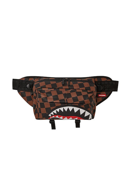 Sprayground Cargo Piele Bum Bag pentru Talie Maro