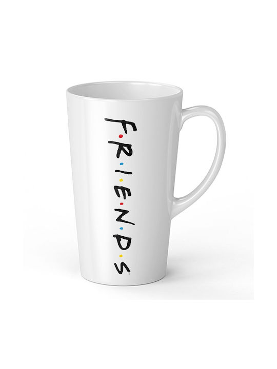 Friends Tasse Keramik Weiß 450ml 1Stück