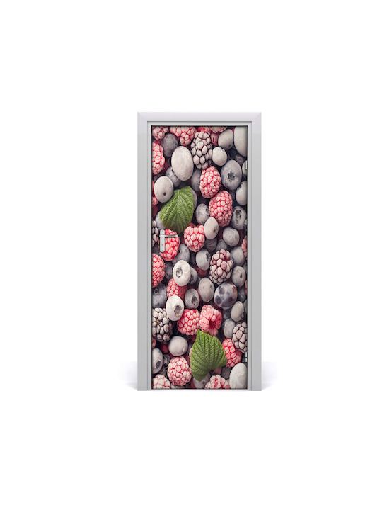 Διακοσμητικό Αυτοκόλλητο Πόρτας Frozen Fruits 1τμχ 75x205εκ. Tulup