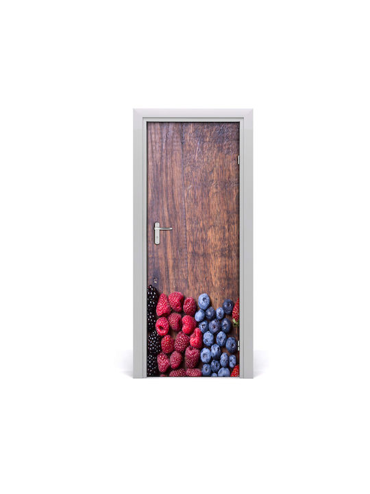 Διακοσμητικό Αυτοκόλλητο Πόρτας Forest Fruits 1τμχ 75x205εκ. Tulup
