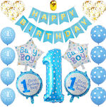 Balloon Birthday-Celebration Blue