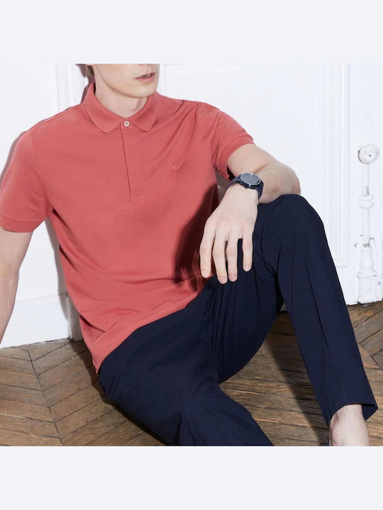 Lacoste Polo Μπλούζα Κοντομάνικη Red
