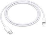 Apple USB-C to Lightning Cable Λευκό 1m (MUQ93ZM/A)