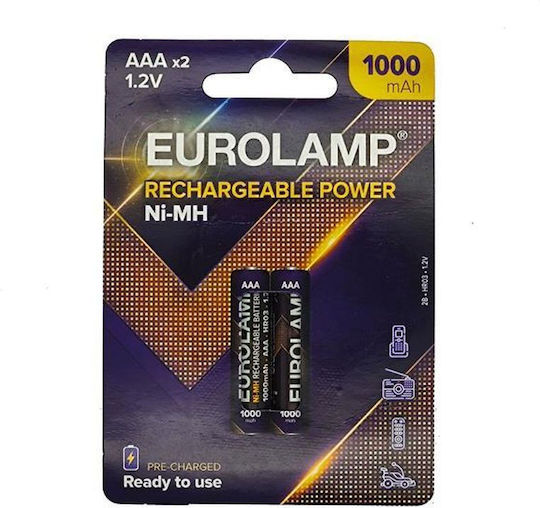 Eurolamp Rechargeable Battery AAA Ni-MH 1000mAh 1.2V 2pcs