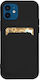 Hurtel Card Wallet Silicon Negru (Galaxy A22 4G...