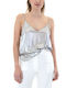 Zoya Women's Blouse Sleeveless Silver